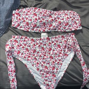 Boohoo two piece floral bikini